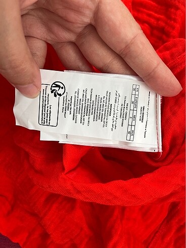 Kırmızı şortlu tulum - Görsel 5