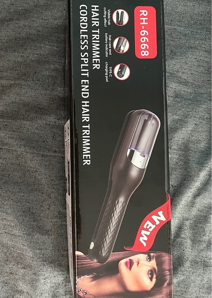 Saç kırık alma makinesi pembe - Görsel 2