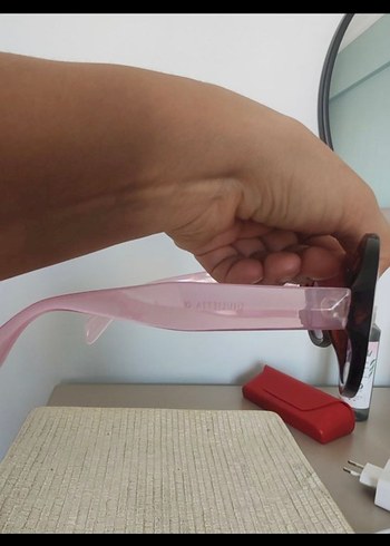 Kadın Kahverengi leopar Şeffaf Yuvarlak Güneş Gözlüğü - Görsel 3