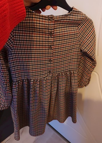 LCWAİKİKİ Düğmeli Uzun Kollu kız çocuk elbise - Görsel 2