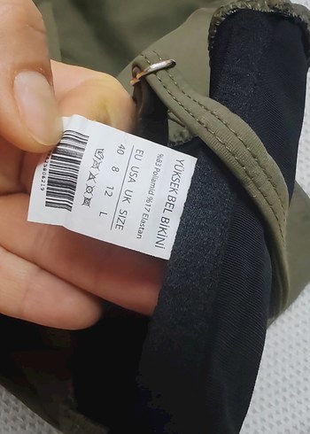 Kadın Haki Midi Bikini Takımı - Görsel 6