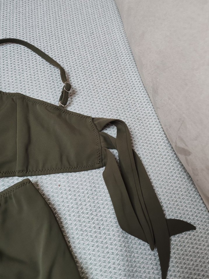 Kadın Haki Midi Bikini Takımı - Görsel 3