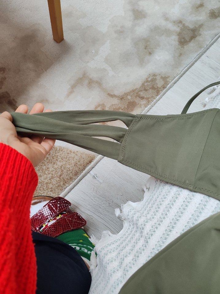 Kadın Haki Midi Bikini Takımı - Görsel 4