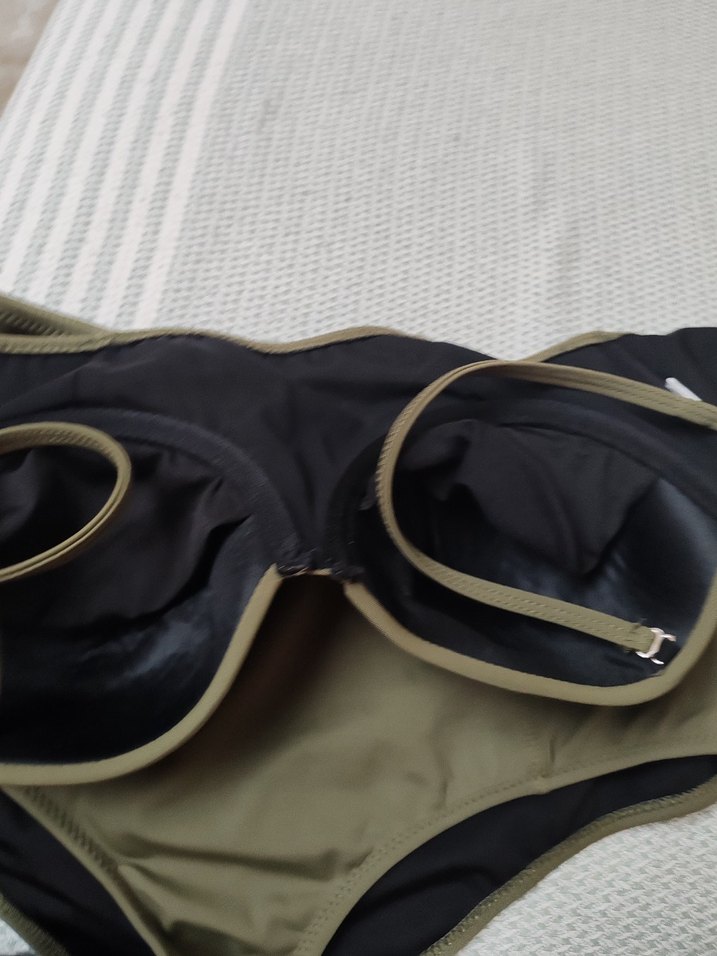 Kadın Haki Midi Bikini Takımı - Görsel 5