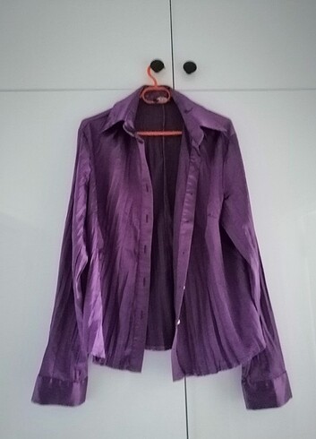 Cece İpek saten kadın gömlek  - Görsel 4