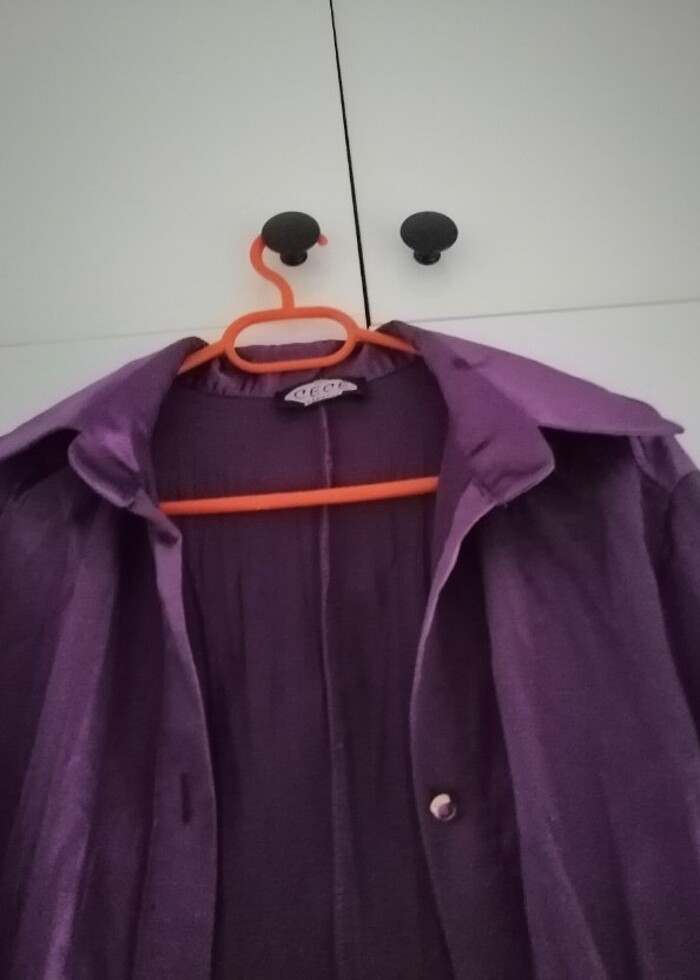 Cece İpek saten kadın gömlek  - Görsel 5