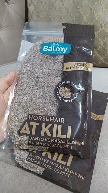 At kılı banyo kesesi