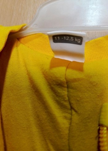 Uzun Kollu Sarı Desenli Bebek Tulumu - Görsel 2