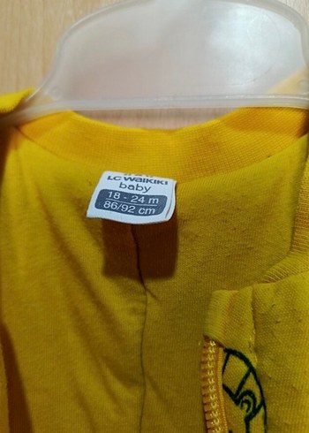 Uzun Kollu Sarı Desenli Bebek Tulumu - Görsel 3