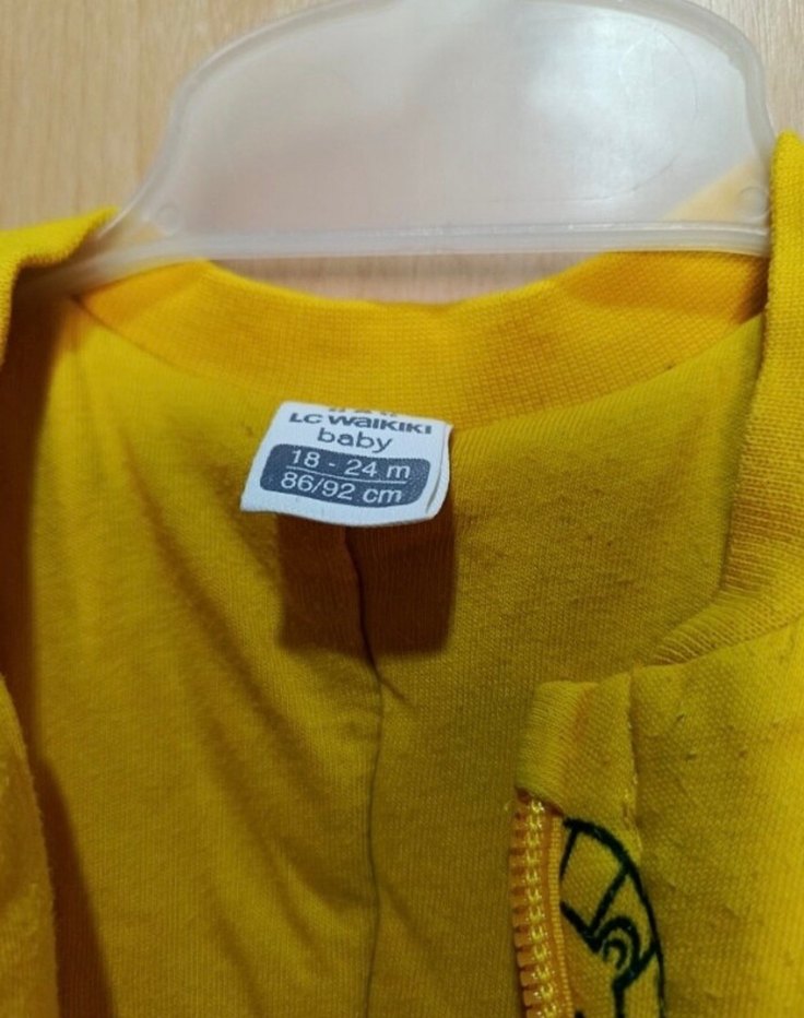 Uzun Kollu Sarı Desenli Bebek Tulumu - Görsel 3