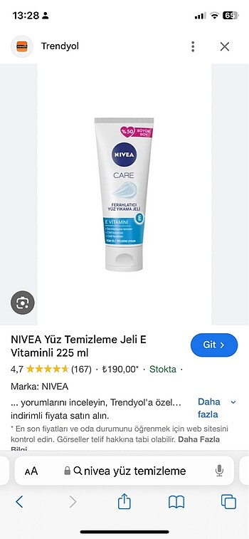 Nivea krem