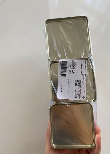  Beden çeşitli Renk Pastel Renkli 3'lü Metal Saklama Kutusu