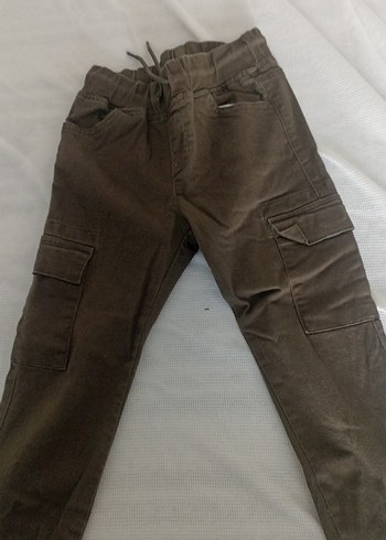 Kahverengi Süet Erkek Çocuk Bol Kesim Pantolon - Görsel 3