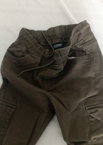 Kahverengi Süet Erkek Çocuk Bol Kesim Pantolon - Görsel 4