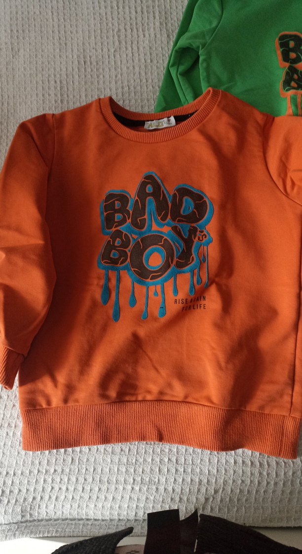 Erkek Çocuk Renkli Baskılı Sweatshirt ikili - Görsel 2