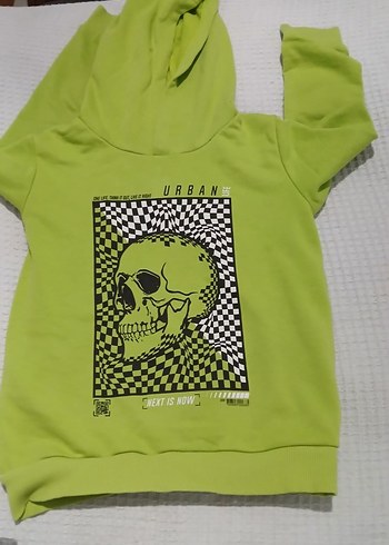 Genç Erkek Yeşil Fermuarlı Sweatshirt modeli ikili takım - Görsel 8