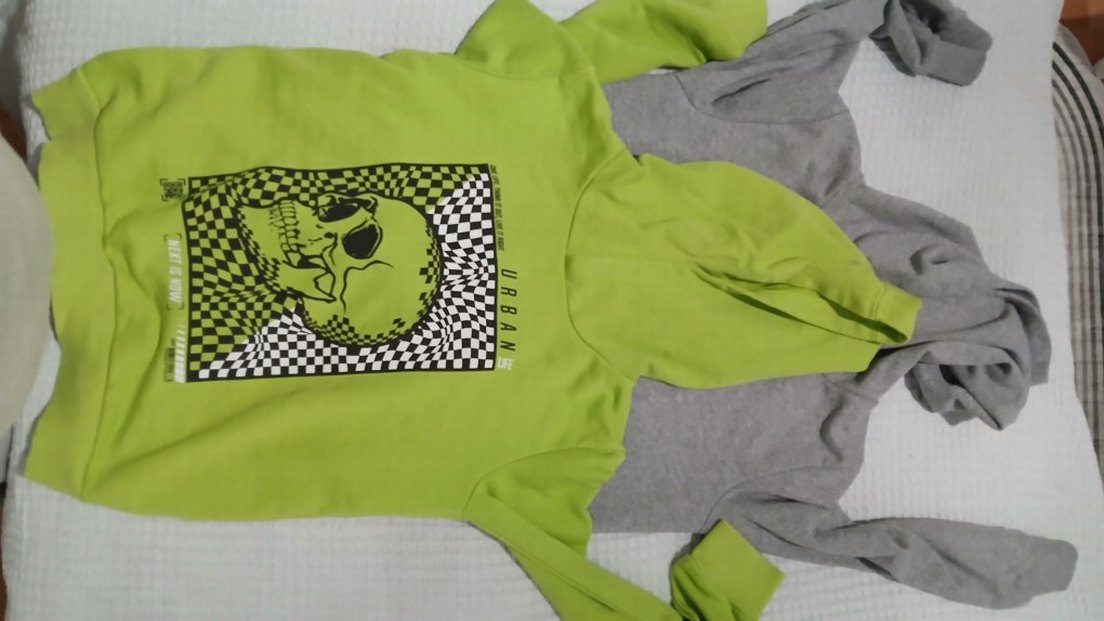 Genç Erkek Yeşil Fermuarlı Sweatshirt modeli ikili takım - Görsel 2