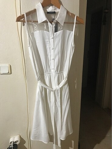 36 Beden beyaz Renk Yazlık elbise