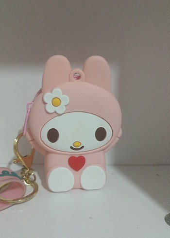 Pembe Püsküllü Kadın Anahtarlık - Görsel 2