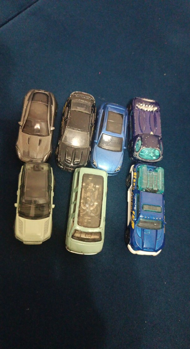 Koyu Mavi Oyuncak Araba Seti - Görsel 2