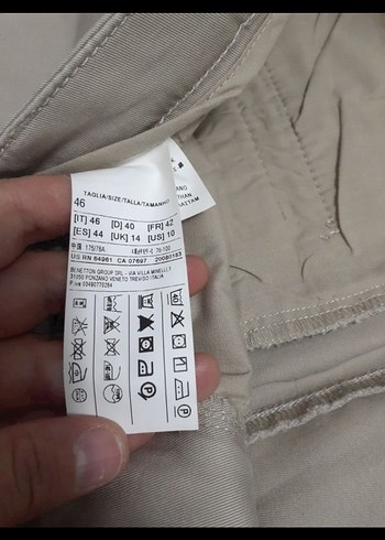 Bej Rahat Kesim Kadın Kumaş Pantolon - Görsel 6