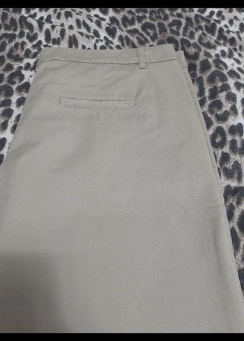 Bej Rahat Kesim Kadın Kumaş Pantolon - Görsel 3