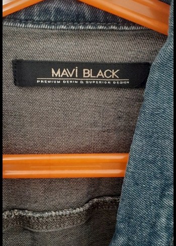 Lacivert Kadın Denim Ceket Düğmeli - Görsel 4