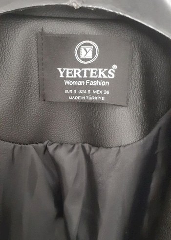 Siyah Deri Biker Ceket - Görsel 2