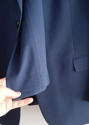 Koyu Mavi Modern Klasik Erkek Takım Elbise - Görsel 3