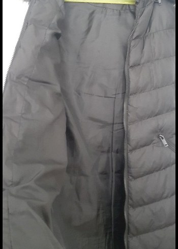 Siyah Uzun Kürklü Kadın Yelek - Görsel 8