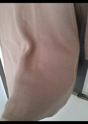 Düğmeli Uzun Kahverengi Kadın Hırka - Görsel 5