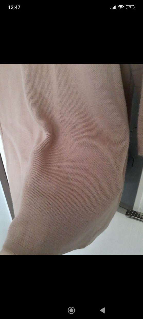 Düğmeli Uzun Kahverengi Kadın Hırka - Görsel 5