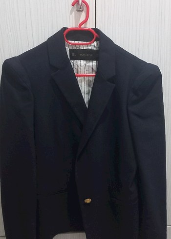 Zara Lacivert Dugmeli Kadin Blazer Ceket