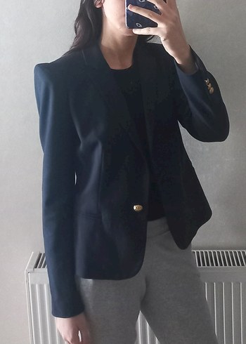 Zara Lacivert Zara Sik Blazer