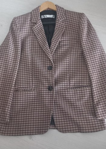 Zara Ekose Blazer Ceket