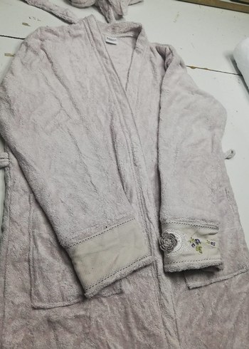 Lila nakisli bornoz - Görsel 4