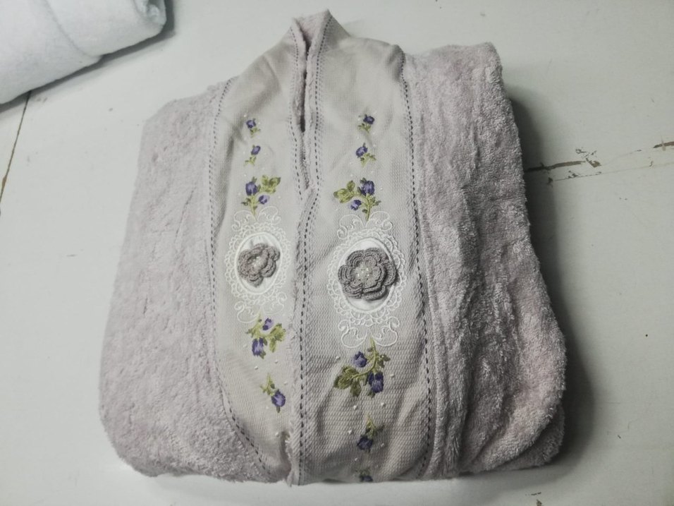 Lila nakisli bornoz - Görsel 2