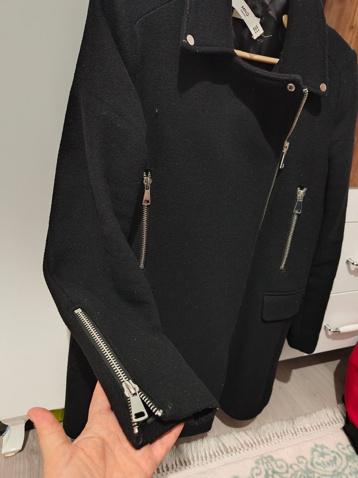 Siyah kaşe kaban - Görsel 5