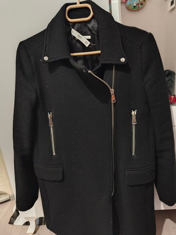 Siyah kaşe kaban - Görsel 3