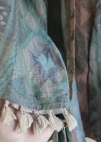 Bohem Tarzı Uzun Kemerli Kimono - Görsel 5