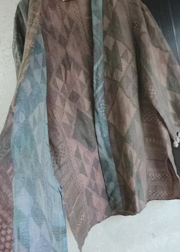 Bohem Tarzı Uzun Kemerli Kimono - Görsel 4