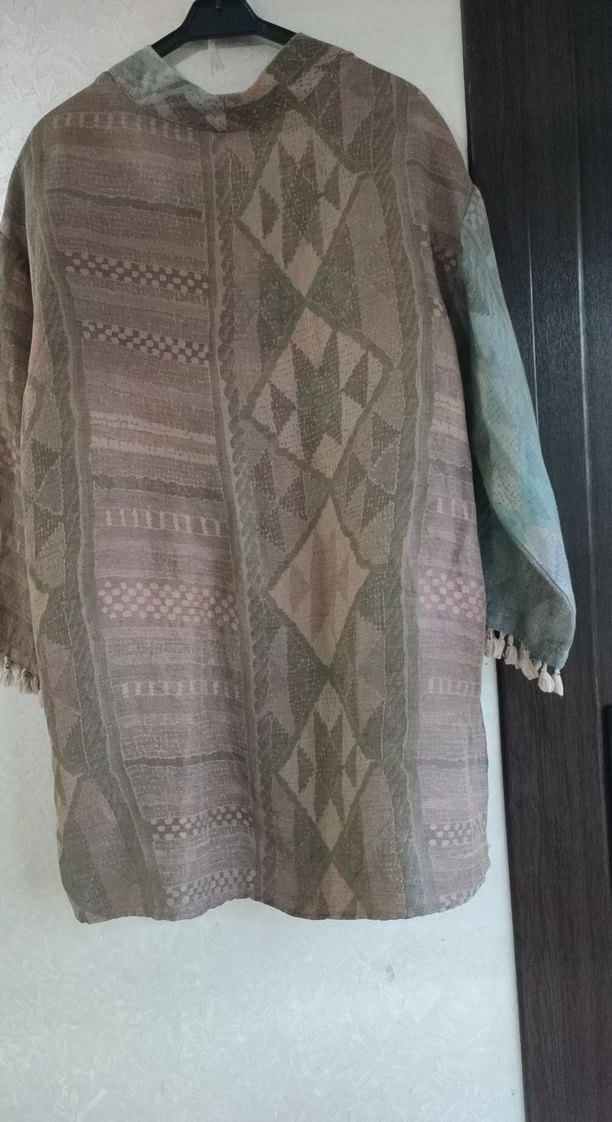 Bohem Tarzı Uzun Kemerli Kimono - Görsel 2