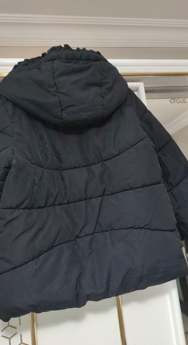 Siyah  Kışlık Mont - Görsel 4