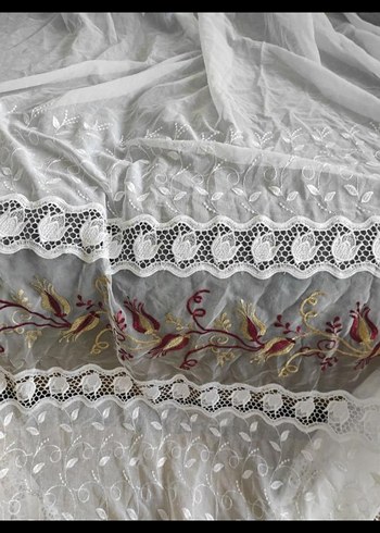 Nakışlı Bohem Tül Perde - Görsel 3