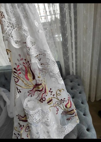 Nakışlı Bohem Tül Perde - Görsel 5