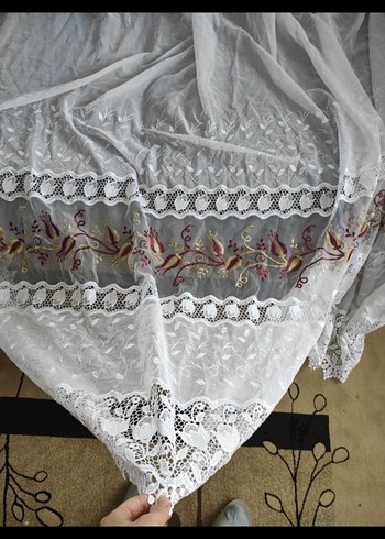 Nakışlı Bohem Tül Perde - Görsel 2