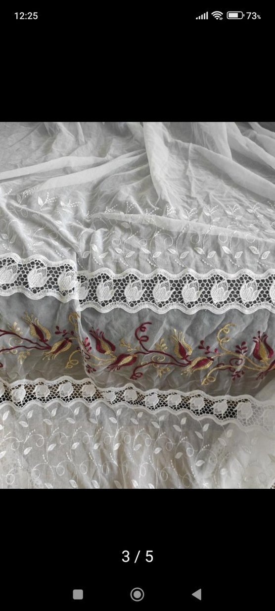 Nakışlı Bohem Tül Perde - Görsel 3