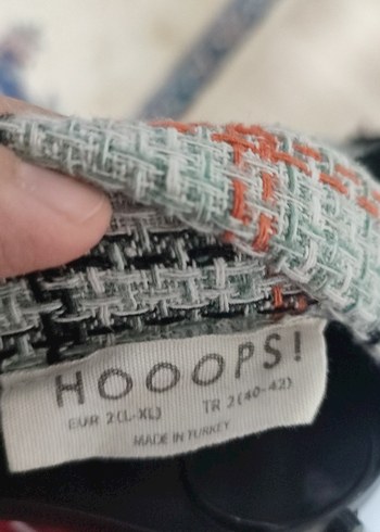 Ekose Desenli Kemerli Kadın Kısa Kaban - Görsel 4