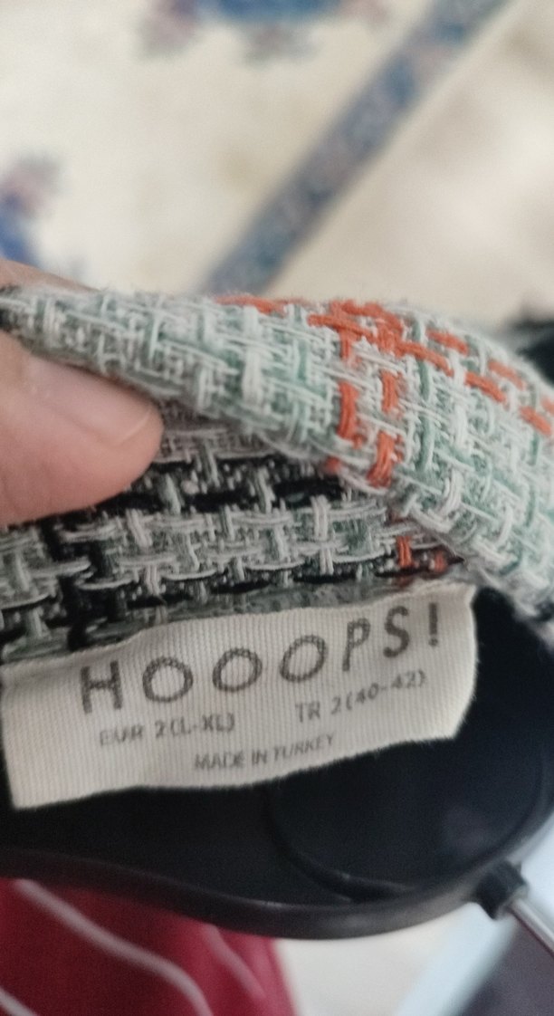 Ekose Desenli Kemerli Kadın Kısa Kaban - Görsel 4