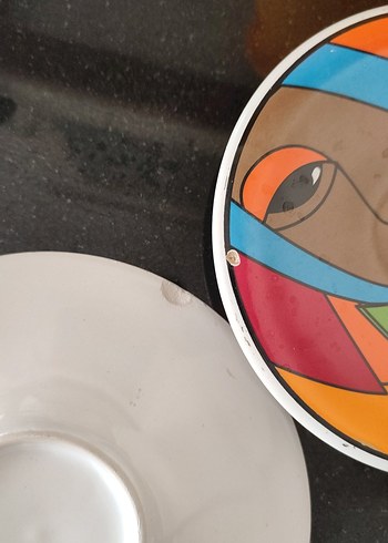 Renkli ve Desenli El Yapımı Tabak Seti - Görsel 2